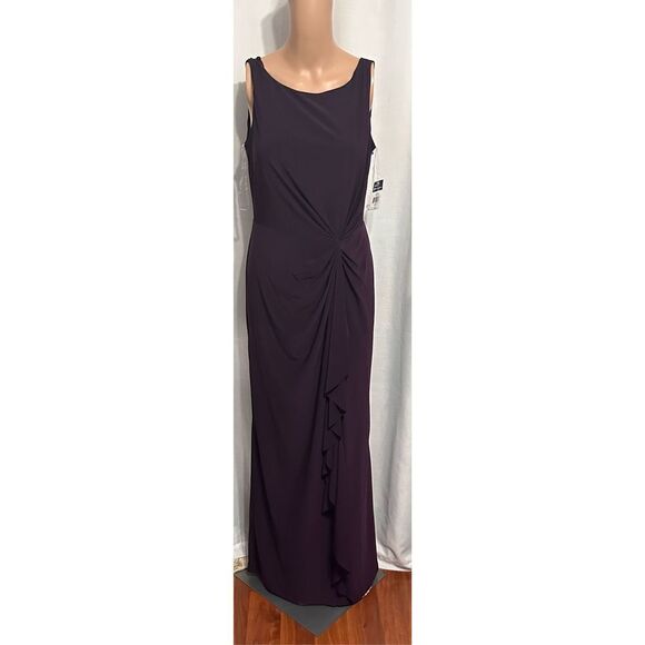 NEW WITH TAGS NWT Chaps Formal plum colored Dress Size 6 - Picture 1 of 6